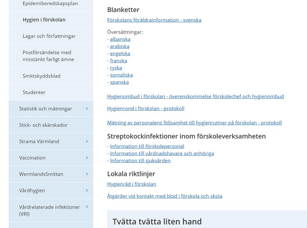 Hygien i förskolan www.smittskyddvarmland.