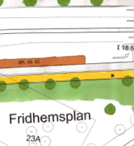 In/utfart till FridhemsgatanF n avstängd.