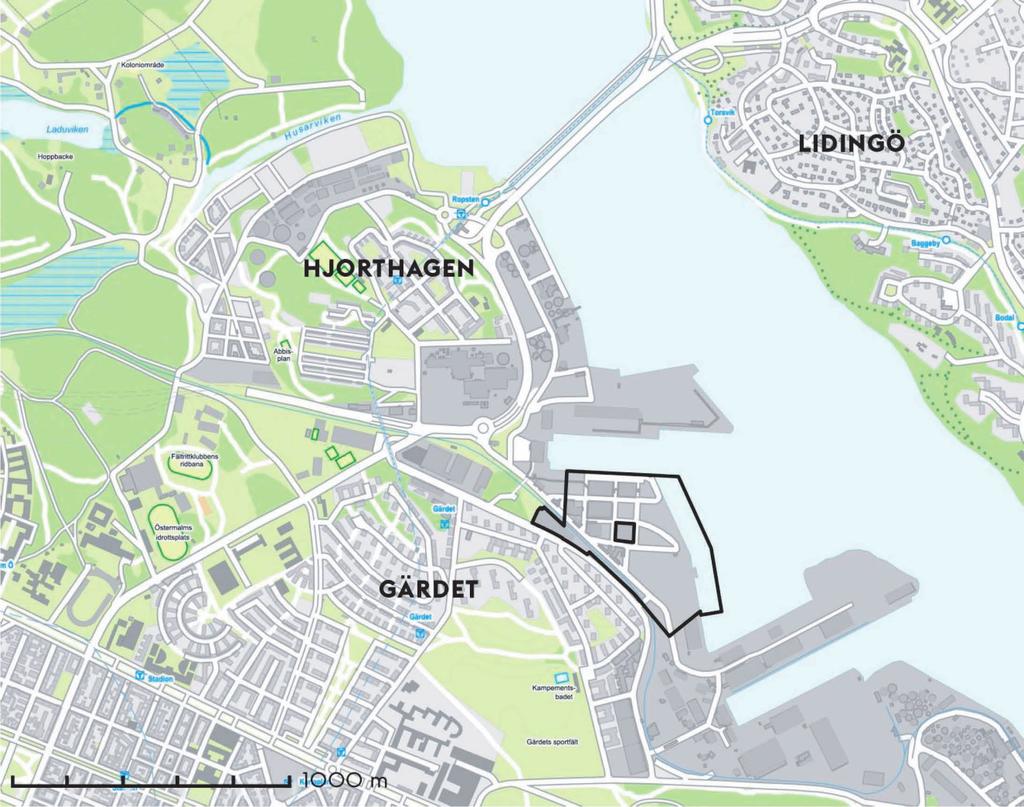 NORRA LÄNEN ROPSTEN BODA HJORTHAGEN BAGGEBY 76 LIDINGÖVÄGEN V Ä RTAHAMNEN V Ä RTAHAMNEN LIDINGÖVÄGEN GÄRDET 76 V Ä RTAHAMNEN NYA VÄRTAHAMNEN 1 GÄRDET 1 76 GÄRDET ontorhuset UNO