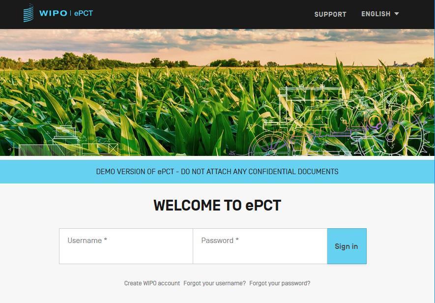 Vad är epct Webbaserat system för inlämning av PCT