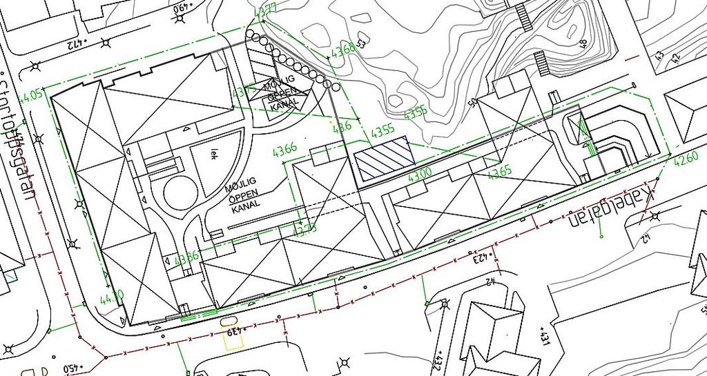 Avrinningskoefficienter vid dimensionering är: Avrinningskoefficient för takyta 0,9 Avrinningskoefficient för naturmark 0,1 Avrinningskoefficient för gårdsyta 0,4 Avrinningskoefficient för lutande