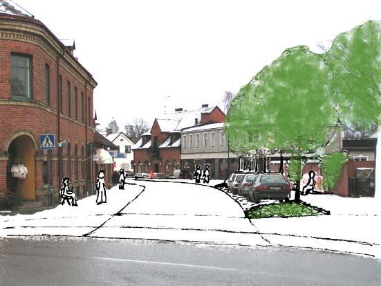 FÖRÄNDRING Vy från Råbygatan med föreslagna förändringar.