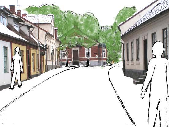 FÖRÄNDRING Vy från Råbygatan med föreslagna förändringar.