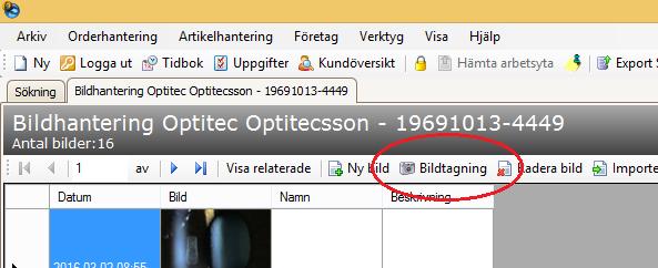 Bildhantering För att automtiskt kunna importera