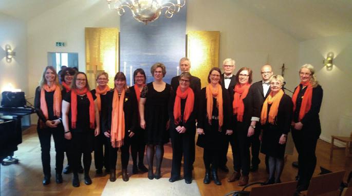 Lannaskede kyrkokör fick sjunga för en fullsatt kyrka då konfirmander från Trelleborg, ett arbetslag från Gustavsberg och församlingsmedlemmar som mött upp för vårstämman fyllde kyrkstolarna.