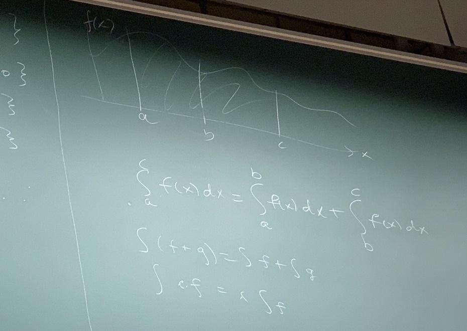 Det är därför att man måste lägga fram ett extra minus om man byter integral gränser (tavlan 3). Det finns andra regler (se Adams för mera detaljer).