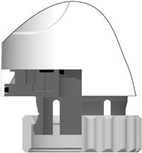4,7 mm Ställdon - EMO TM Arbetsområde EMO TM är framtaget för att fungera tillsammans med TAs/HEIMEIEs ventiler samt golvvärmefördelare med anslutning M3x1,5 mot ställdon.