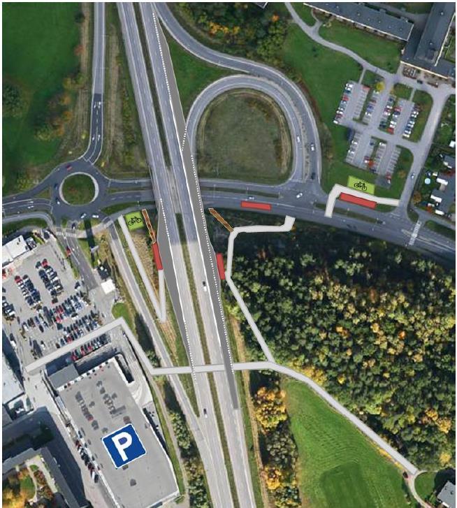 25 (31) Figur 16. Illustration över bytespunkt Hageby.