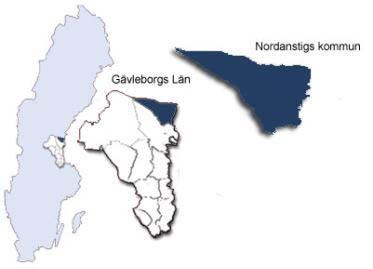 Allmänna fakta om Nordanstigs kommun Om Nordanstig Nordanstigs kommun ligger i norra Hälsingland mellan Hudiksvall och Sundsvall. Kommunen kan erbjuda fin livsmiljö.
