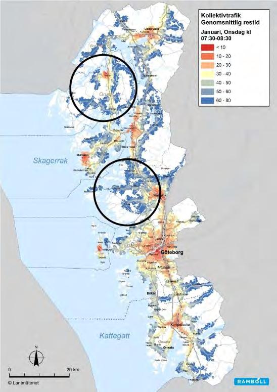 ses i stora delar av Orust kommun och Kungälvs kommun. I dessa kommuner är tillgängligheten lägre under helgerna.