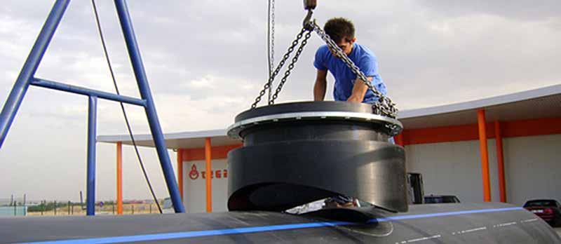 Spännvidd Längd mm mm 301616 241 21 19 160-1600 63 IBECO PE invändig elektrosvetsmuff PE100 Art. nr.