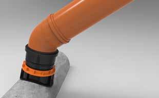 IBECO sadelgrenrör EasyClip Link För installation på rör från DN300 till och med DN1200.
