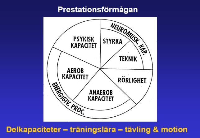 Allmän träningslära Centrala begrepp och allmänna principer för att utveckla prestationsförmågan -har ett