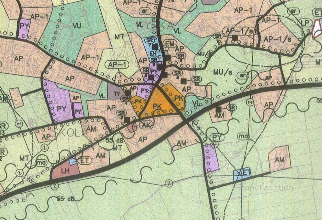 Bilaga A 5/9 Bild 7. Utdrag ur Kvevlax delgeneralplan En revidering av Kvevlax delgeneralplan kommer att påbörjas under året.