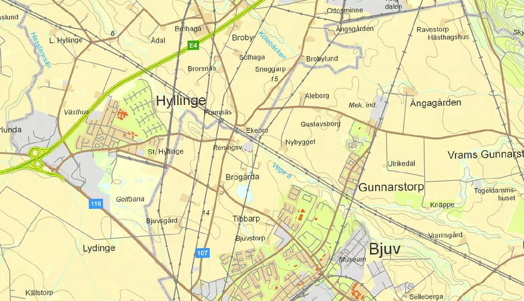 Verksamhetsområde Vid Ekebro avloppsreningsverk behandlas avloppsreningsvatten från Bjuvs tätort samt samhällena Gunnarstorp, Billesholm och Norra Vram.