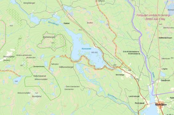 Korsselbränna kraftverk; Korsselet och nedre delen av Sjoutälven Tunnel från Åsjön (Saxån) Saxån Tunnel från Bergvattnet Kanaliserad älvfåra Tunnel under byn Tjärmyrberget Korsselbränna kraftverk