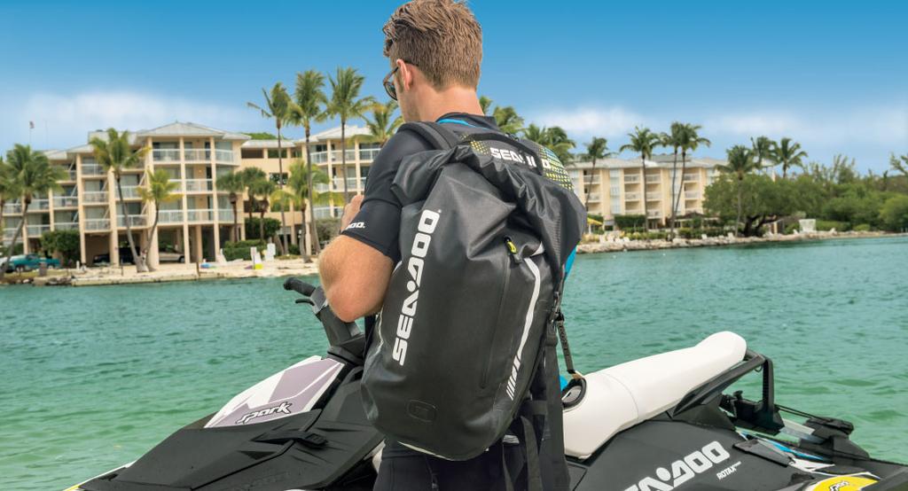 TECHNICAL-UTRUSTNING/VÄSKOR 19 VATTENTÄT SEA-DOO-PACKPÅSE 1-liters stänkskyddad påse för dina viktigaste saker.