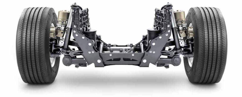 INDIVIDUELL FRAMHJULSUPPHÄNGNING Unik bland lastbilar. Volvo FH16 har köregenskaper långt utöver det vanliga.