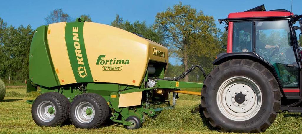 Fortima: Flexibel med variabelt balmått Mångsidighet och hög utnyttjandegrad bidrar till lönsamheten för rundbalspressar. Flexkammarpressarna Fortima V 1500 och V 1800 uppfyller alla krav.