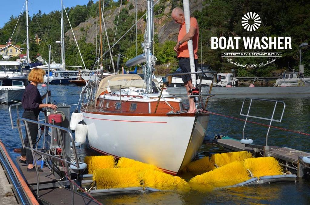 borstrengöring i form av skrubbning förväntas dock inte avfallet omhändertas, dels av logistiska skäl men även för att tillförseln av organiskt material per bottenyta anses vara relativt litet.
