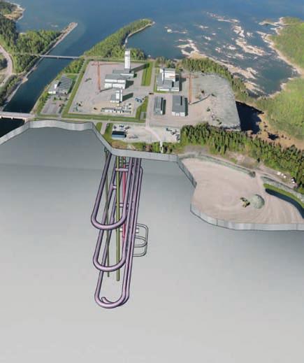 Under uppförandeskedets andra del kommer verksamheten att intensifieras. Följande arbeten planeras år 4 7, se figurerna 10-9 och 10-10: Återstående delar av det yttre driftområdet fylls ut.