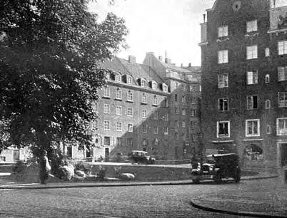 Stadens bebyggelsefront hade då nått fram till Karlbergsvägen och Vanadisvägen.