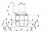 RSK-nr Modell Dy1 Dy2 Dy3 Di1 B H1 H2 H3 H4 V 8525695 200 /160 200 200 160 600/1000 1260 330 300 430 800