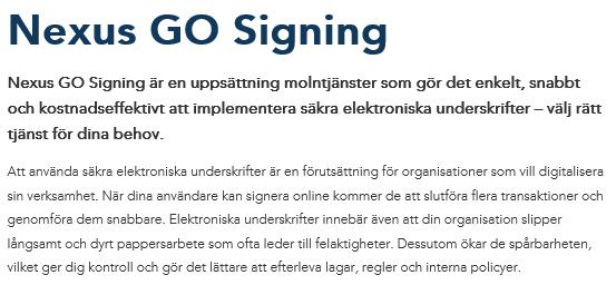 Signering