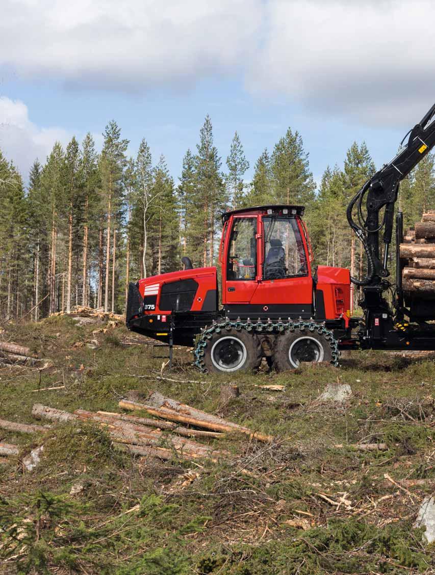875 Komatsu 875 är något av en måttstock för kraven på en lönsam skotare.
