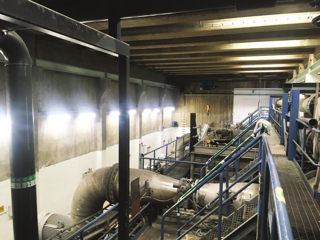 Pumpstation P20 (1/2) 26st LL-M, 58W Dessa har ersatt konventionella 2x58W lysrörsarmaturer ett mot ett