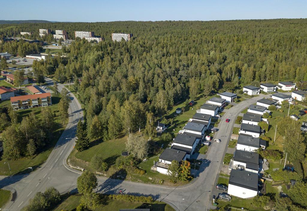 Detaljplanen är pågående och medger 6 flerbostadshus med 2 eller 4 våningar.