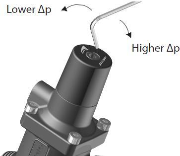 15 Differenstrycksregulator, DPC Cetetherm Micro Justering av DPC måste måste utföras av en auktoriserad