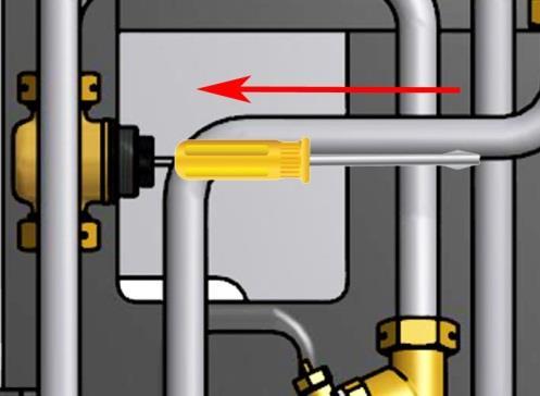 Kontrollera ställdonet och ventilens funktion Denna serviceåtgärd måste utföras av en auktoriserad servicetekniker.