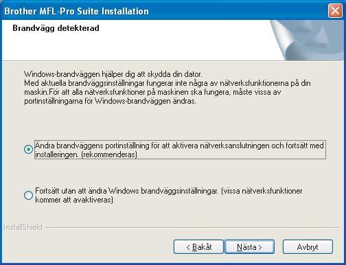 h Om du vill instllr PS-drivrutinn (Brothrs BR- Script-drivrutin), välj Anpssd instlltion och följ sdn instruktionrn på skärmn.