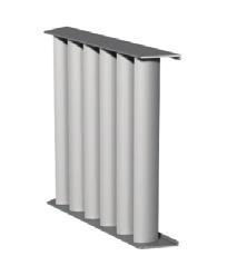 Luvata Fläktvärmare, tillbehör Ekstra justerbart luftgitter, ATDZ-09-bb Består av en ram och ett antal vridbara blad. Ram och luftriktarblad är tillverkade av anodiserad aluminium.
