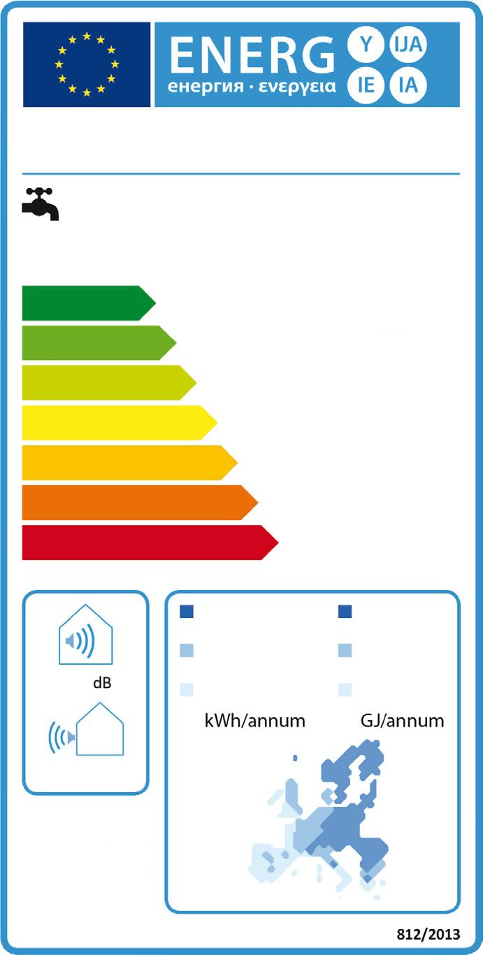 INOL W80 Indol M 58 538 538 538 Indol W80 U KOMMISSIONNS LGR ÖRORNING nr 803 Komplettering av uropaparlamentets och rådets direktiv 200/30/U vad gäller energimärkning av varmvattenberedare a)