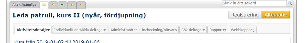 Välj Alternativ, därefter Aktivitetsinställningar Välj fliken E-postinställningar. För att e-postmeddelandet skall skicka behöver Status vara aktiv.