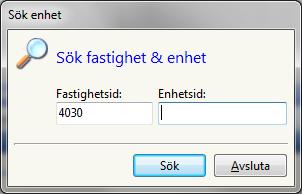 Det vanligaste och enklaste sökalternativet är Sök objektsnr.