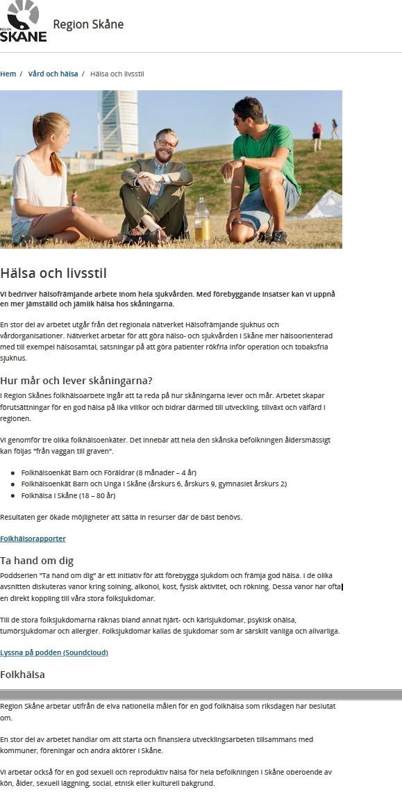 Hälsa och livsstil: