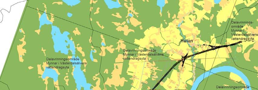 4.6.2. Vägavvattning och vattenmiljö Området för vägplanen tillhör Bottenhavets vattendistrikt och ligger inom huvudavrinningsområdet Dalälven.