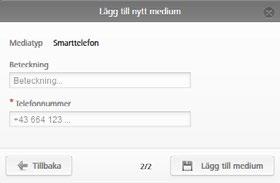 Ovanför smarttelefonen i vyn Ingen person klickar du på symbolen +.