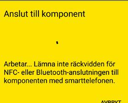 Lägg till kort, nyckelbrickor och kombinycklar med Android Smartphone Specialbehörigheten Uppdateringsläge aktiveras på startsidan Home i rutan