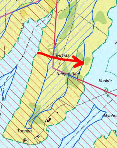Det kan illustreras genom att man för varje meter strandlinje i kartan ritar en cirkel med en given radie (100 meter för generellt strandskydd, 200 eller 300 meter för utvidgat).