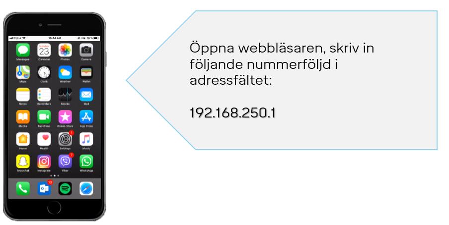 8. Du borde nu se ett fält med SSID (namn på wifi network) och
