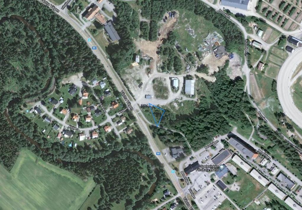 VärderingsInstitutet VÄRDEUTLÅTANDE avseende fastigheten Principiell markering av värderingsobjektet.