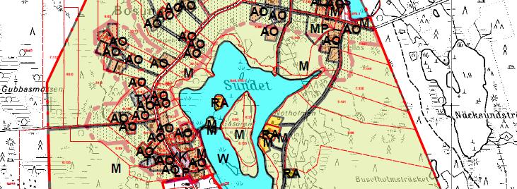 Överföringsavlopp Område med turistattraktioner / utvecklingsområde för turism och rekreation mv-9, JAKOBSTADSREGIONEN Cykelled Riktgivande friluftsled Bebyggt område 5.4.1.