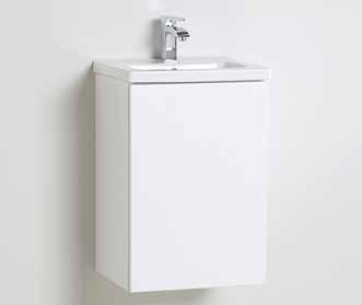 höger-/vänsterhängning Mått (BxHxD): 415x606x380 mm Plain Vit F20 OM DU HAR BÅDE BAD OCH WC/DUSCH ELLER WC i din bostad, ska du göra inredningsval till båda dessa rum Ram vit F44