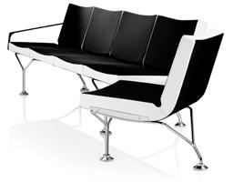 -Line esign nya Sebton 2004 fåtölj 81 soffa 69 44 81 69 188 194 44 125 131 63 69 69 ärprofil av strängsprutad aluminium.1-4 sektioner. Lackerat eller förkromat stativ.
