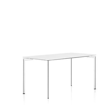 ampus esign Johannes oersom & Peter Hiort-Lorenzen 1993 bord 72 en av plattovala lackerade eller förkromade stålrör 40x20 mm. Sarg av rektangulära elförzinkade stålrör 40x20 mm.