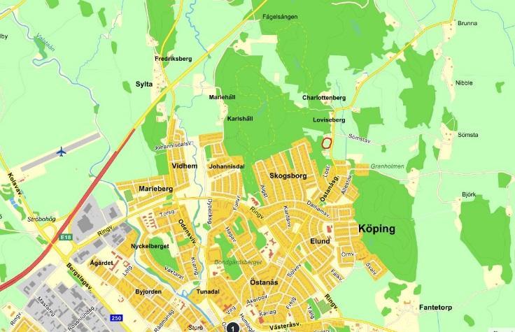 1 BAKGRUND Tyréns har på uppdrag av Köpings kommun gjort en bedömning av byggbarheten i ett detaljplaneområde i Västra Sömsta, Köping (figur 1.1).